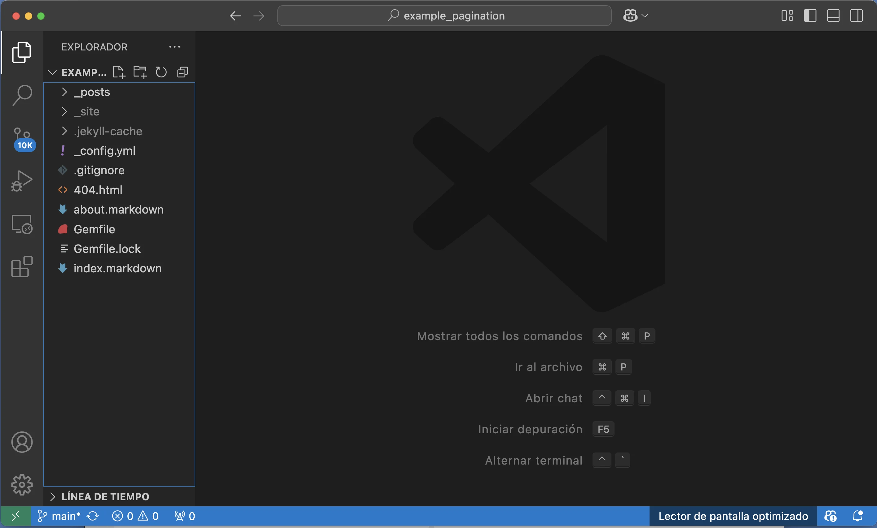 Estructura proyecto Jekyll