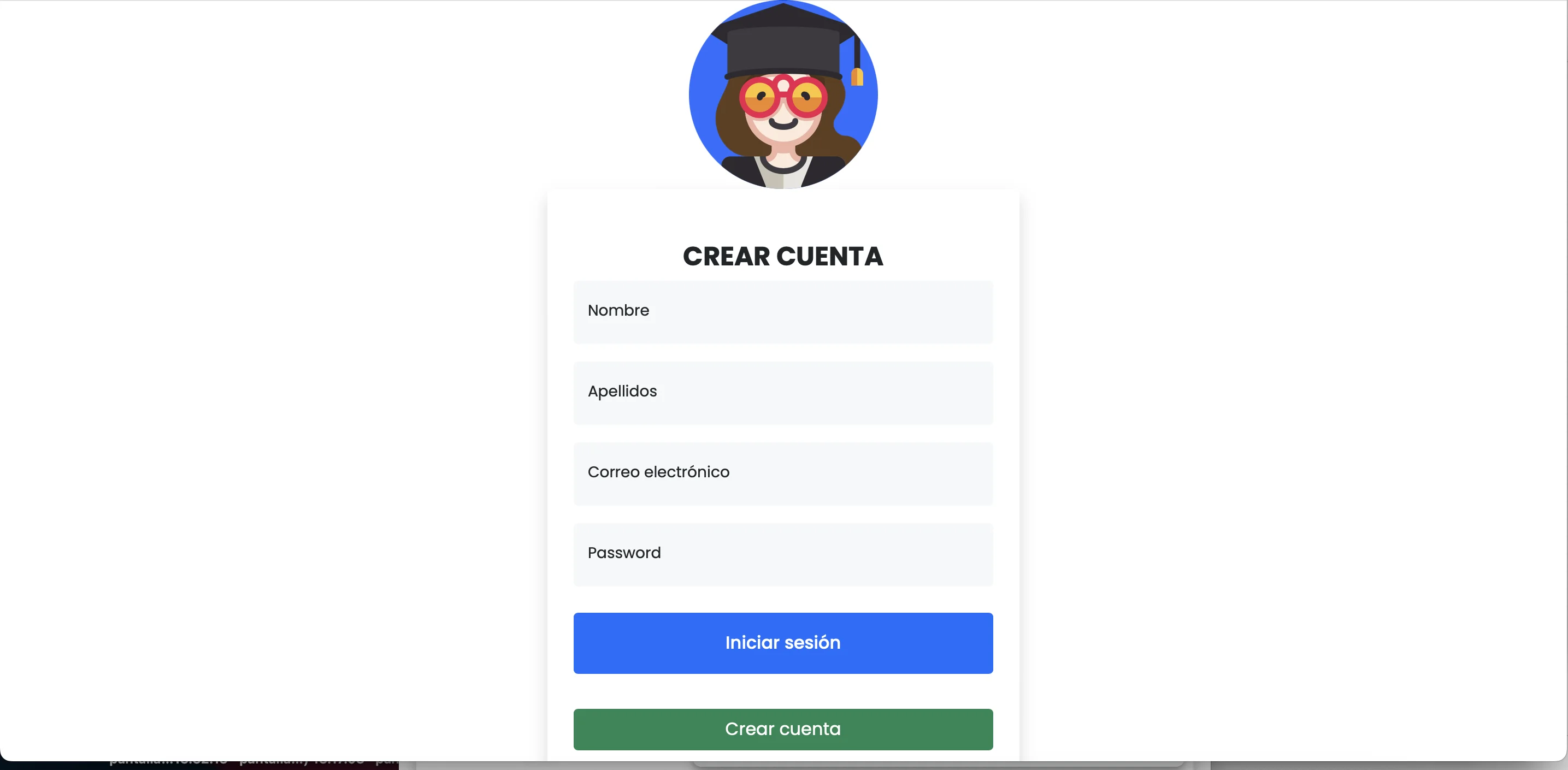 Registrar cuenta