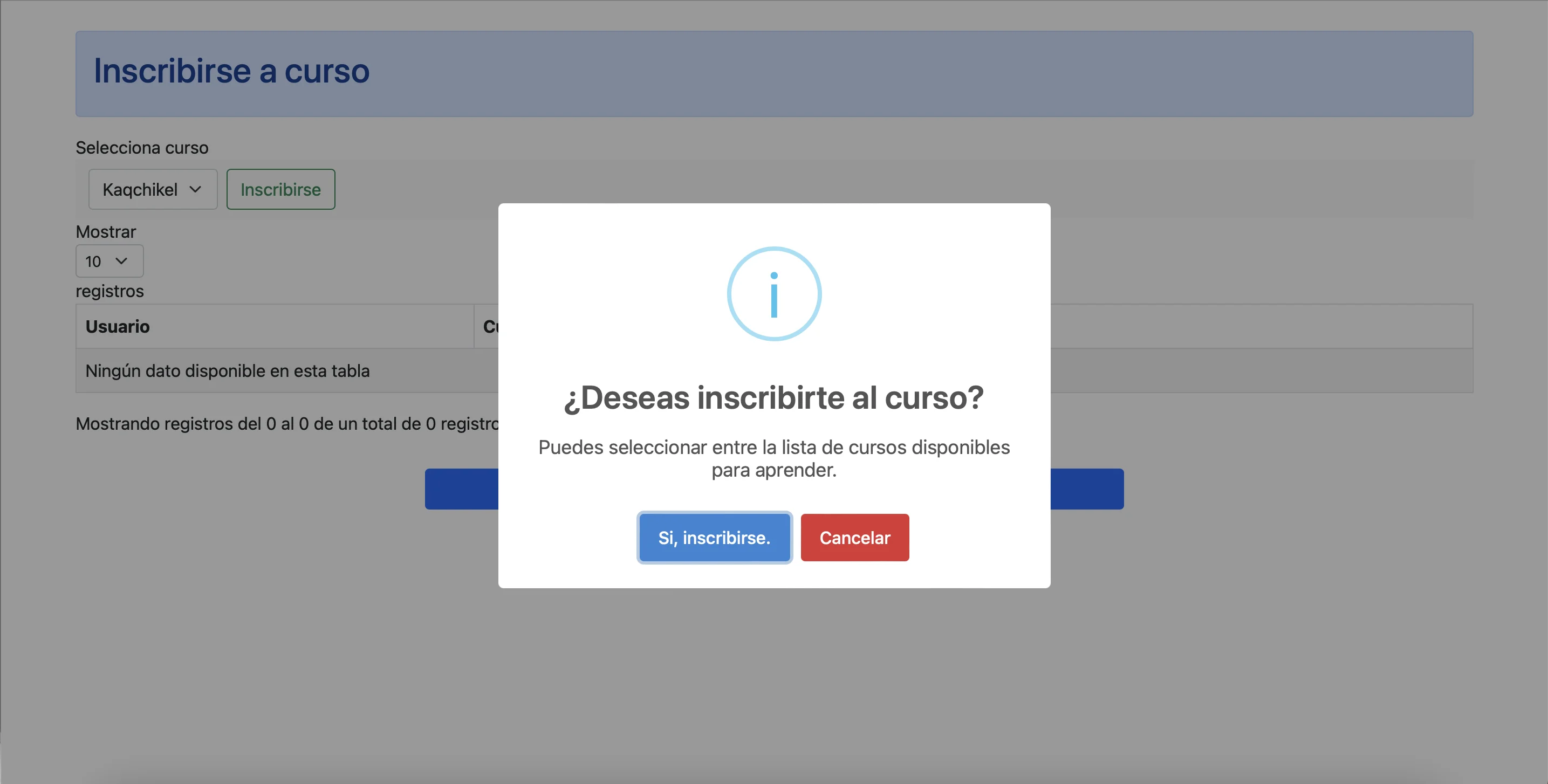 Registro exitoso