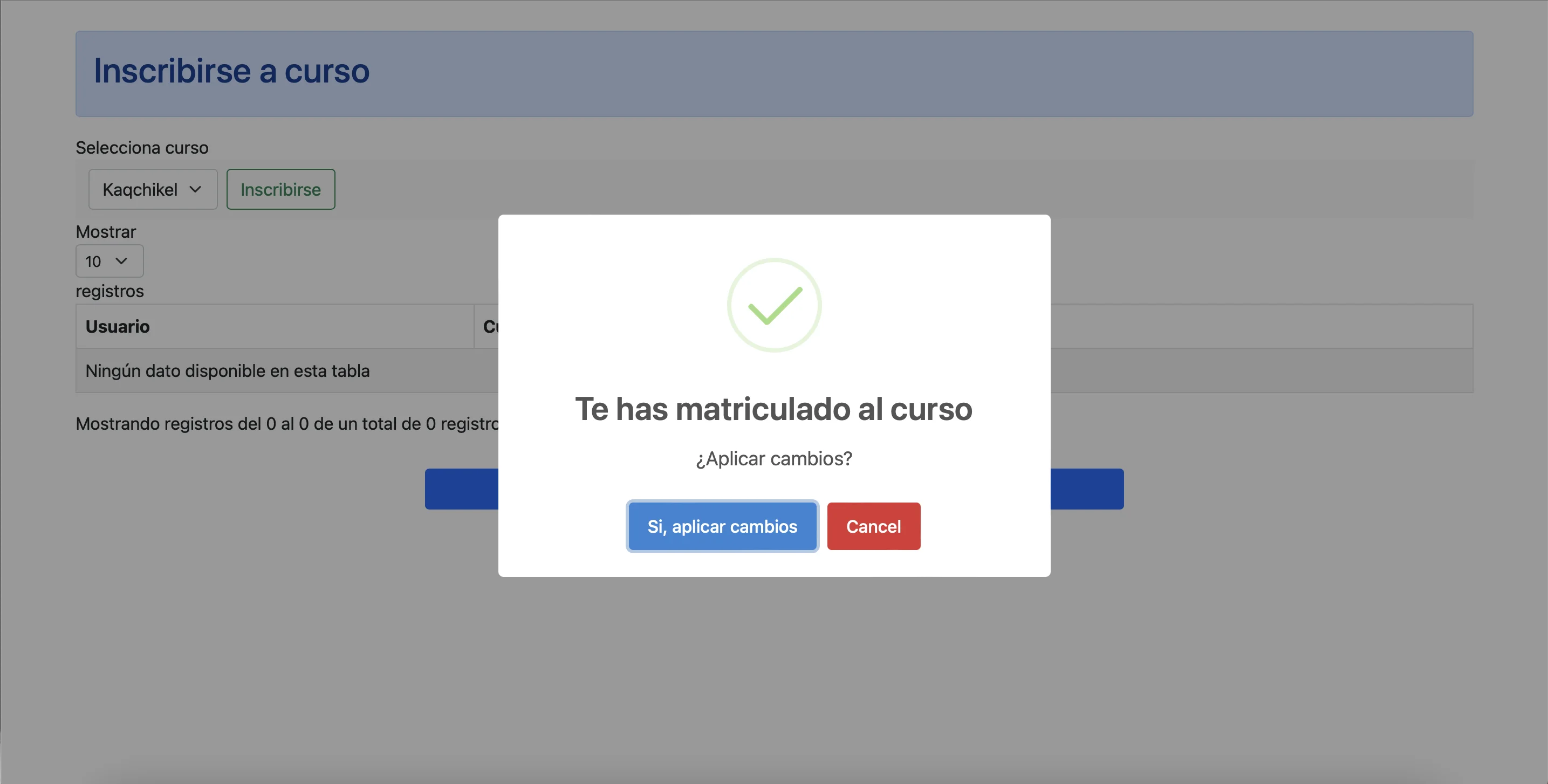 Registro exitoso