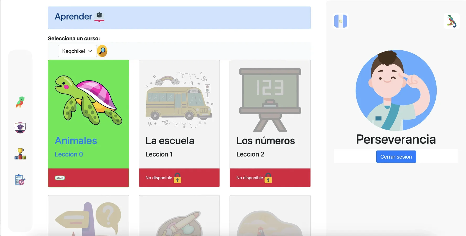 Contenido de cursos inscritos