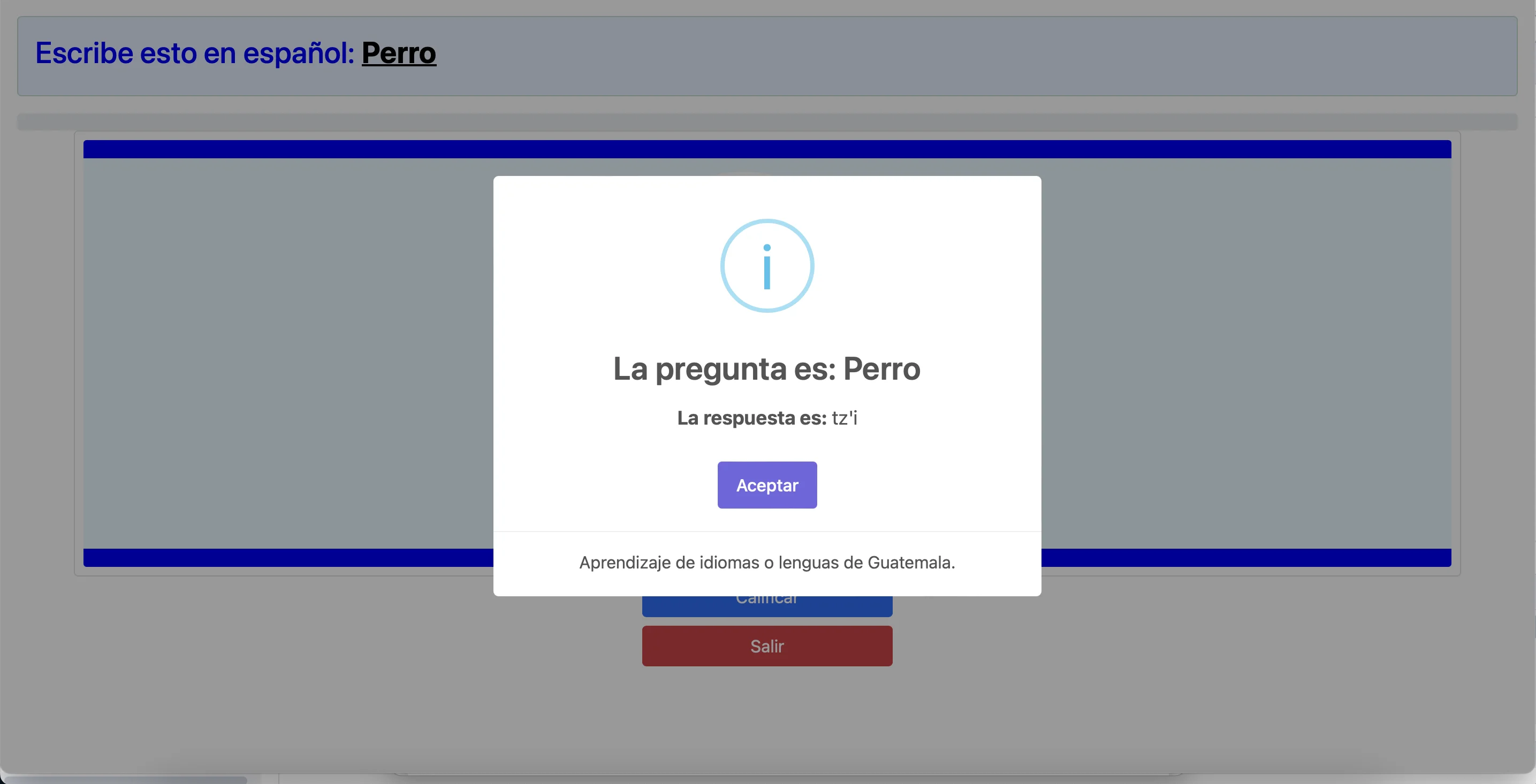 Repaso de lección de idiomas Mayas