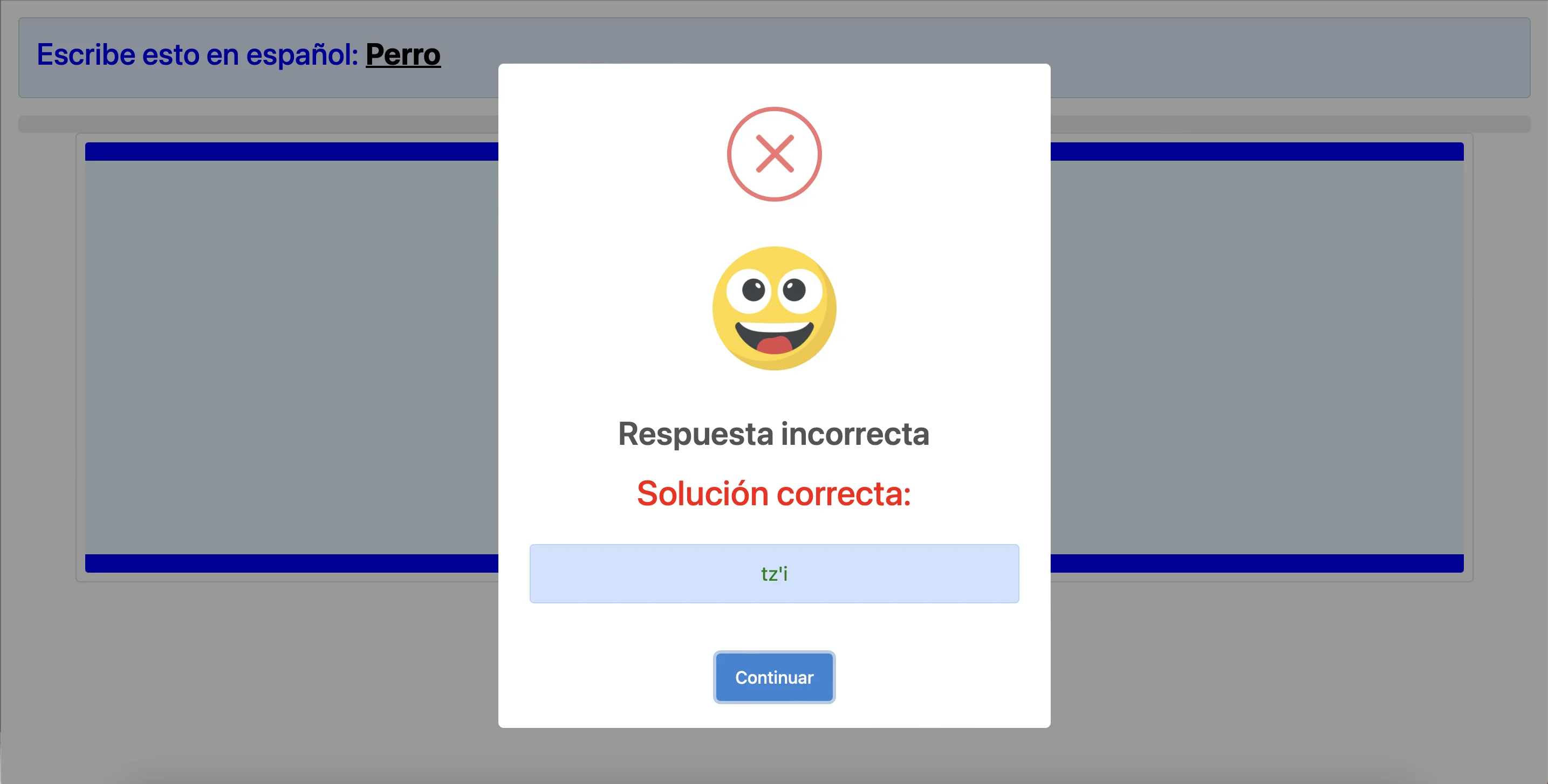 Respuesta incorrecta
