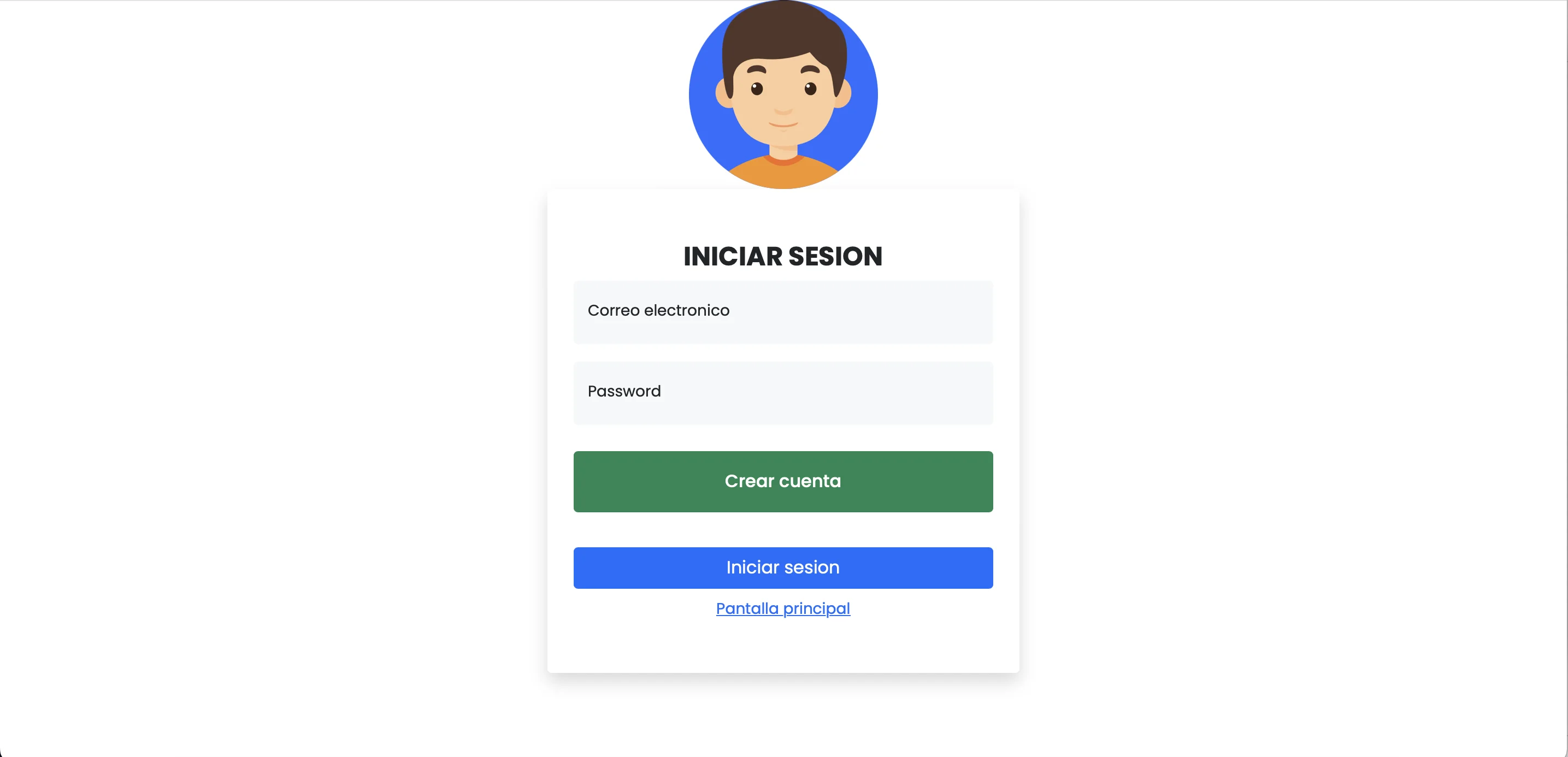 Iniciar sesión